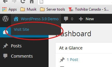 Open the View Site Link in the WordPress Admin Bar in a New Tab