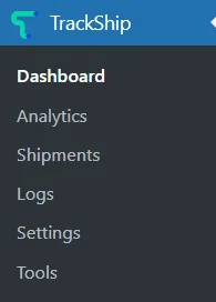 TrackShip Admin Dashboard
