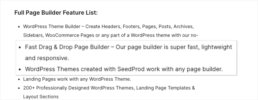 Speed optimized theme description
