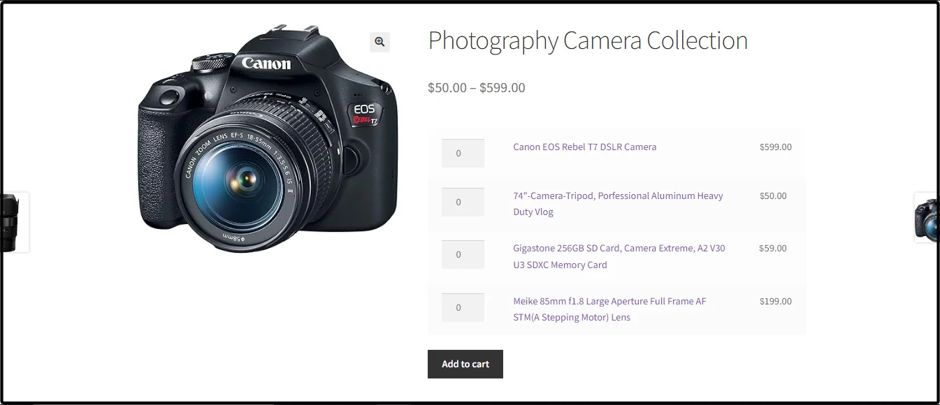 Grouped Products Example